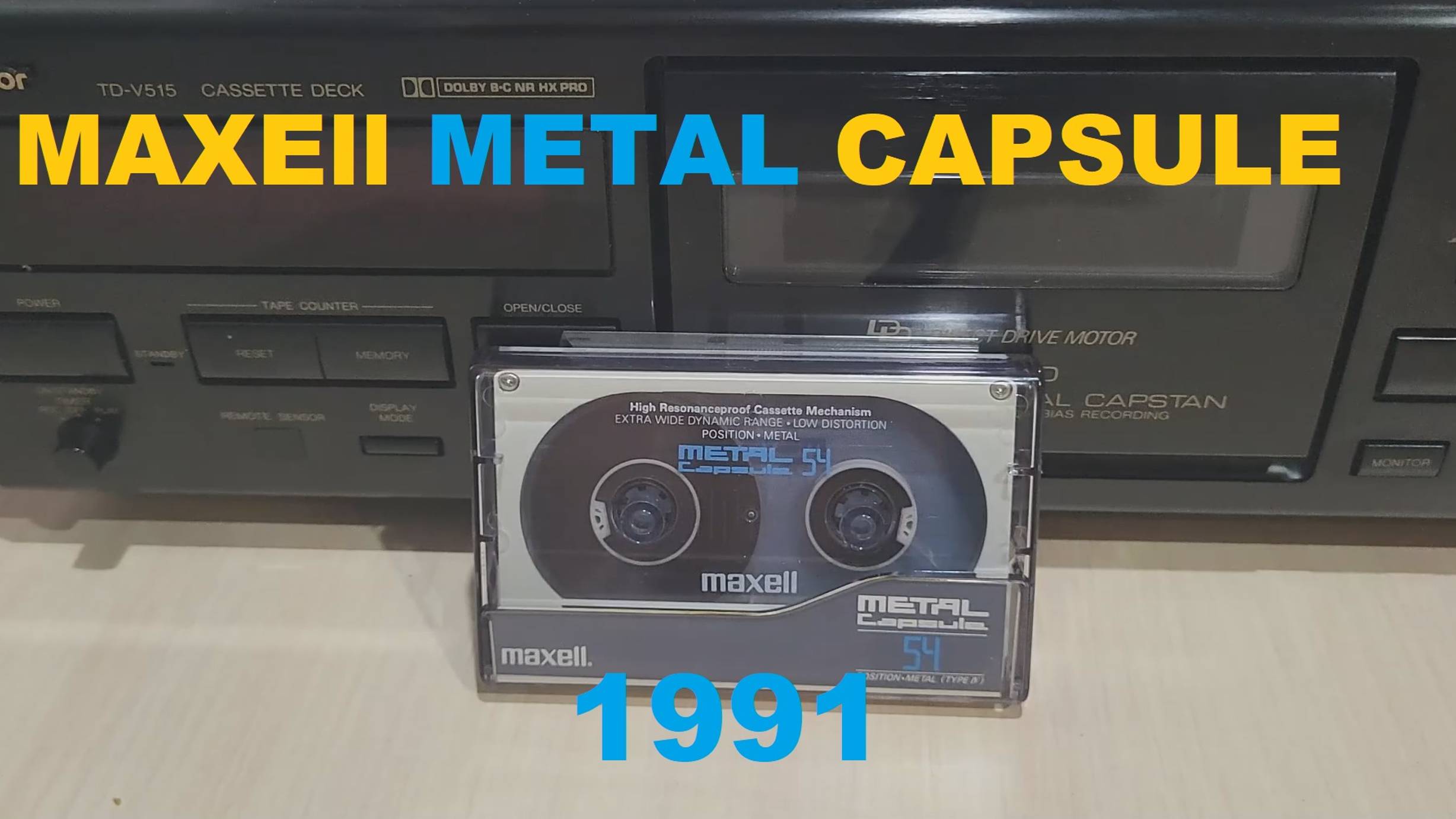 MAXELL METAL CAPSULE 54! 1991 - 2024!