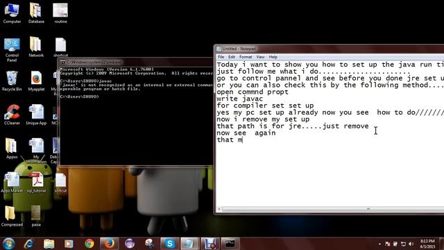 Java JRE Set up