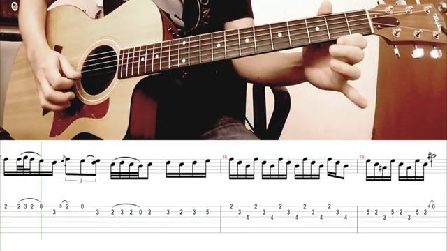 HOTEL CALIFORNIA (Unplugged) - The Eagles_ SOLO guitar cover   TAB