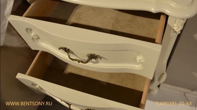 Прикроватная тумба Габриель белая в видео обзоре от Бенцони