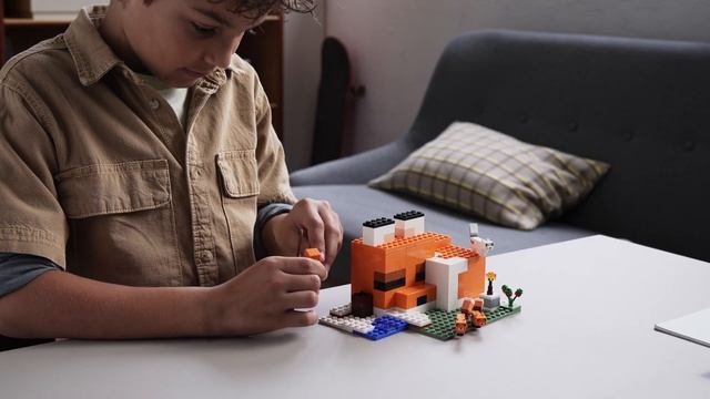 LEGO ЛЕГО Minecraft Лисья хижина 21178