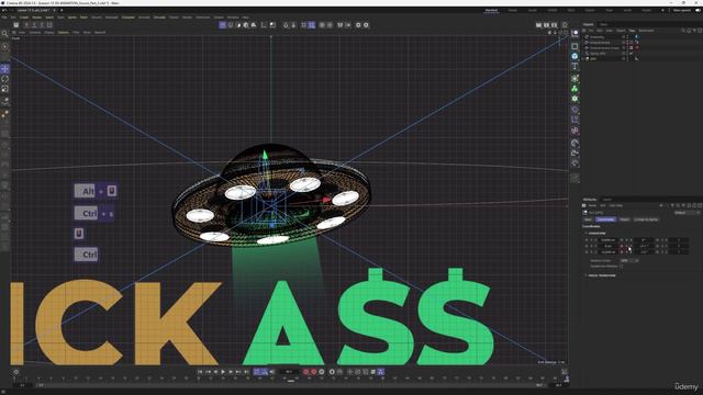 28 - Bonus practice Creating a 3d logo animation Kickass logo animations