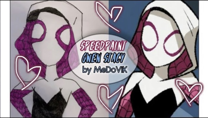 Speedpaint #1/Gwen Stacy-«Человек-паук»/by MeDoViK?