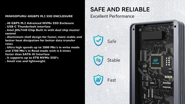 MINISOPURU 40GBS M2 Nvme SSD Enclosure REVIEW