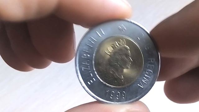 Биметаллические монеты Канада 2 доллара 1999 (160) Основание Нунавута