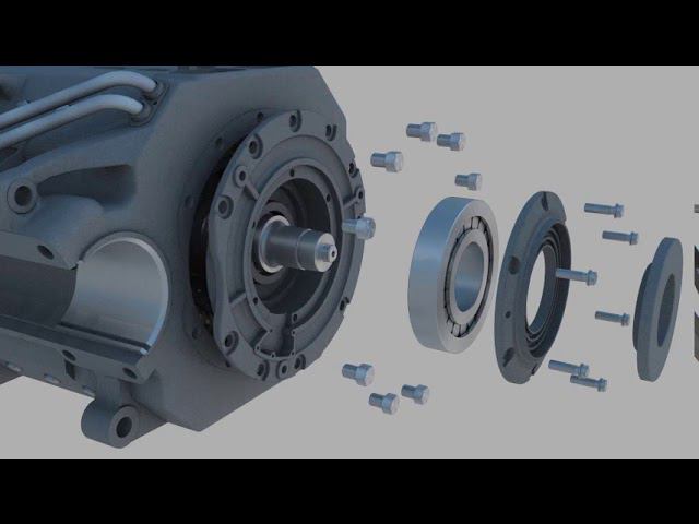 3D Расборка ТЭД  ЭД 118