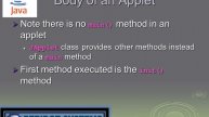 Java Applets for begginers and working methodology