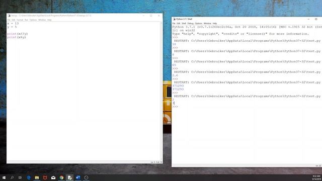 Basic math operators - Python for beginners