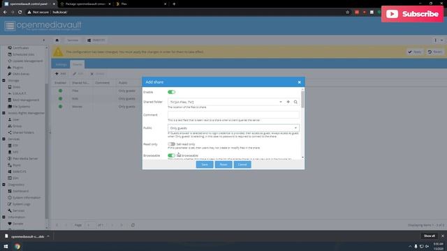 Install OpenMediaVault 4 and Plex Media Server on an old PC