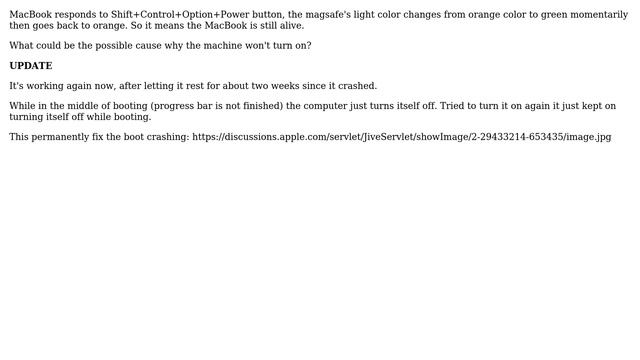 Apple: MacBook Air Early 2014 responds to SMC reset but doesn't turn on (2 Solutions!!)