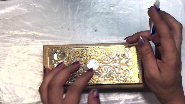 ШКАТУЛКА С ФИЛИГРАНЬЮ и эпоксидной смолой.