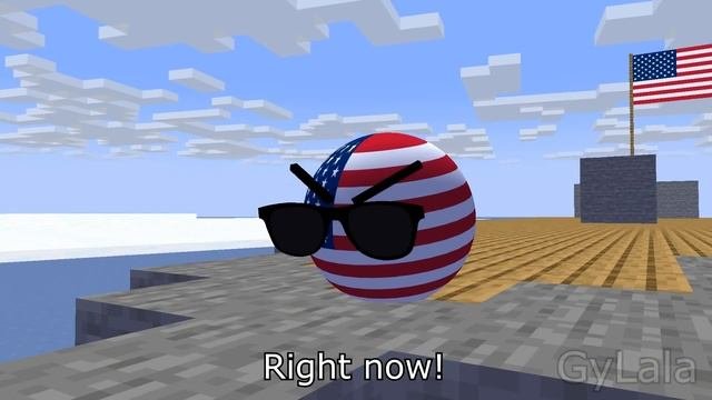 North Korea Trip to Greenland Minecraft Countryballs Animation