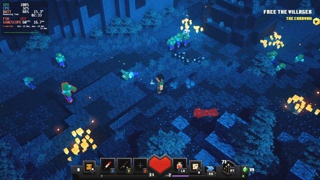Minecraft Dungeons On Steam Deck (Balanced Details)