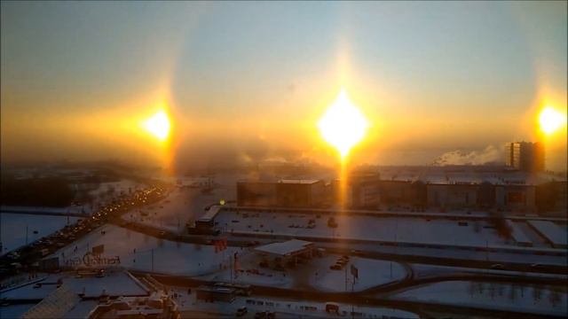необычное свечение в Омске