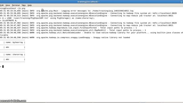 User Defined Functions in PIG Using JAVA