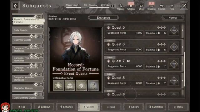 NieR Reincarnation | Record: Foundation of Fortune [No Commentary]