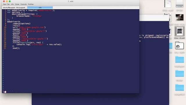 Webdriver.Io Simple Example
