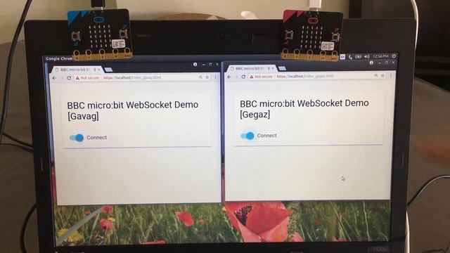 Playing with Web Bluetooth and Web Socket with micro:bit