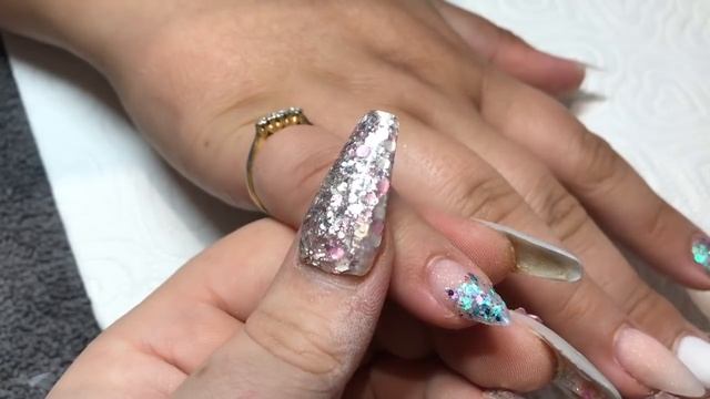 Princess jasmine nails ~ acrylic nails ~ almond nails ~ glitterbels