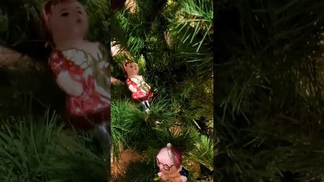 Винтажные ёлочные игрушки - Дрезденский картонаж
