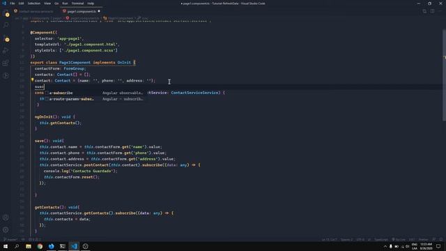 Refresh data en tiempo real | Angular | Observable Subjet RXJS