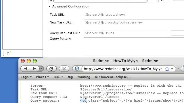 Using Redmine with the Mylyn Eclipse Plugin
