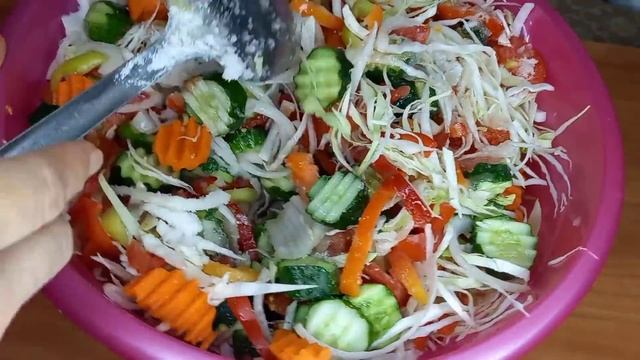 Салат "КУБАНСКИЙ" на зиму. Хрустящие и ароматные овощи круглый год!