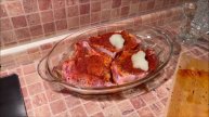 Сочная корейка на мангале в луковом маринаде. Получается невероятно нежная, мясо отходит от кости.