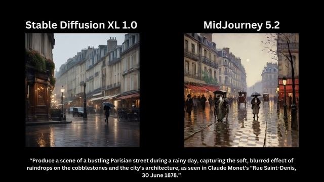 Stable Diffusion XL 1.0 vs MidJourney 5.2 - side by side