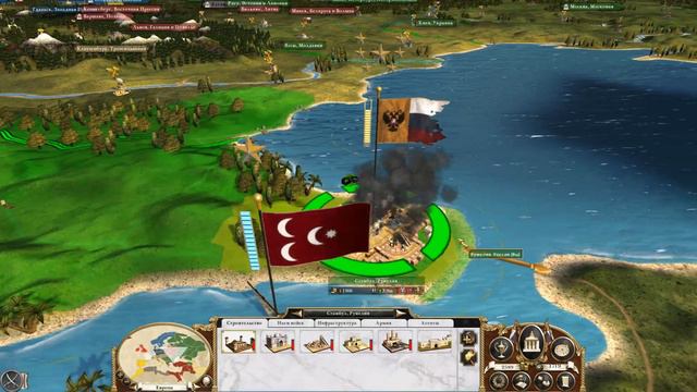 Прохождение EMPIRE - Total War. Кампания за Россию. Часть 8. Взяли столицу Османов!