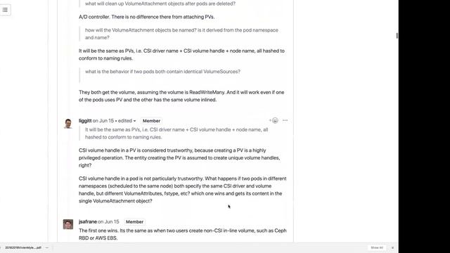 Kubernetes SIG Storage - CSI Implementation Workgroup 20180817
