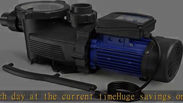 Aquastrong 2 HP In/Above Ground Pool Pump with Timer, 220V, 8917GPH, High Flow, Powerful Self Primm