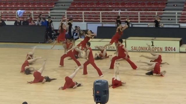 SALONIKA OPEN 2014 школа танцев PIROUETA DANCE категория YOUTH 1 место в синхронном балете