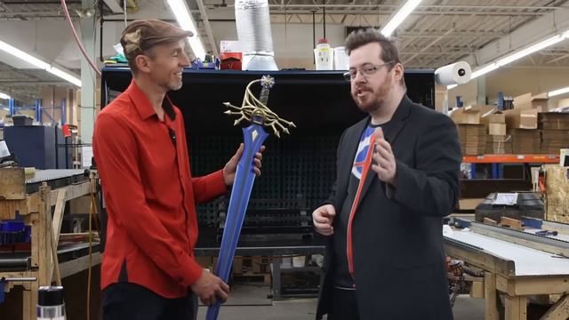 Shadiversity visits SWORD FACTORY, what could go wrong? How the BEST LARP SWORDS are made. Calimaci