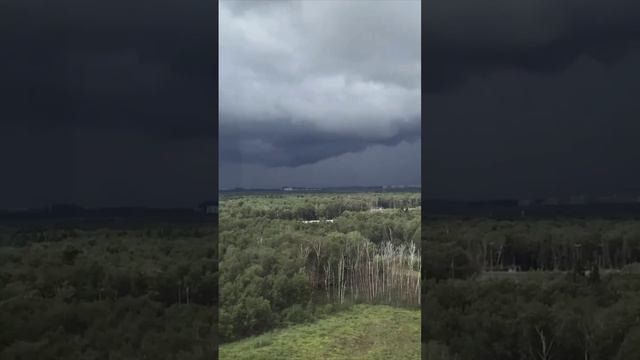 ⛈В нескольких районах Москвы прошёл ливень⛈️