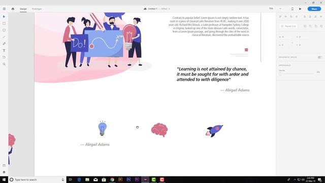 Website UI Design Tutorial | Full Website UI Design In Adobe XD | Web Designing