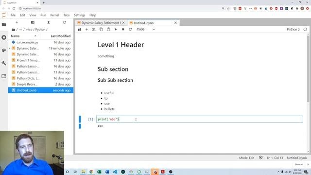 Using Jupyter to Structure a Python Model - The Depth of a Financial Model Continued