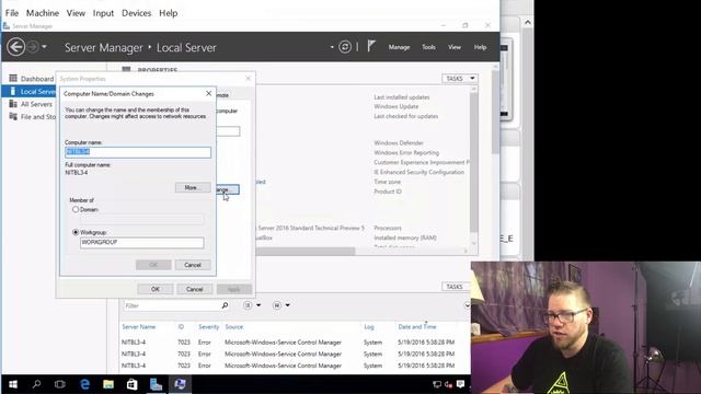 Server 2016 Basics - Assigning a Static IP and Naming The Server Tutorial