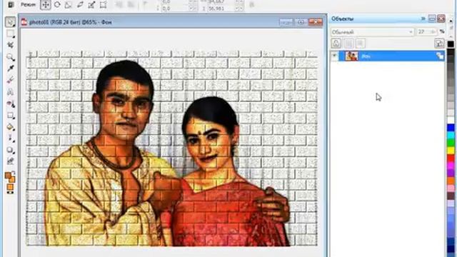 Создание из фотографии рисунка в стиле граффити в Corel PHOTO-PAINT