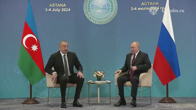Владимир Путин встретился с Президентом Азербайджана Ильхамом Алиевым
