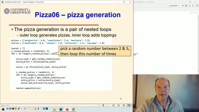 OO Python 04-3: Objects - Lucky pizzas