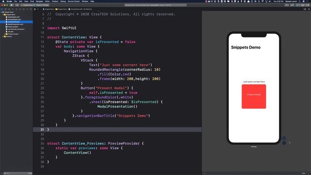 Creating, Using and Sharing Xcode Snippets