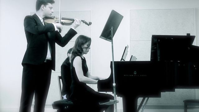 Poulenc Sonata for violin and piano ll. Intermezzo LIVE by David Chakvetadze and Anastasia Antropov