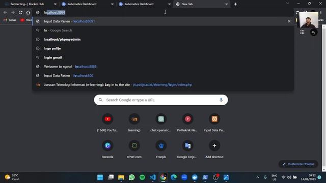 Deploy Website Data pasien pada klinik mengunakan Docker dan Kubernetes