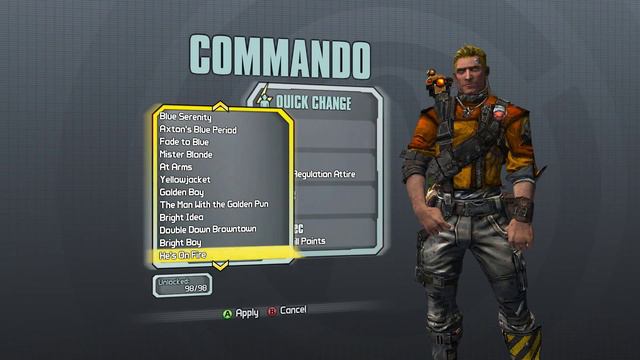Borderlands 2  Alll Axton The Commando Heads  Skins Showcase  Game Save File!