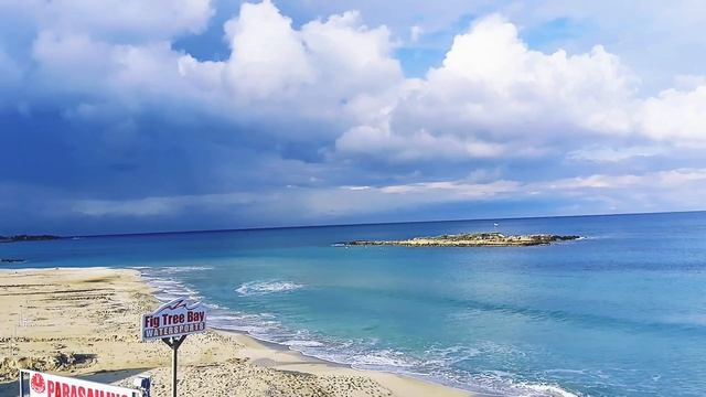 пляж Фиг три в Протарас, и  никого! это зима 2023 fig tree beach in winter