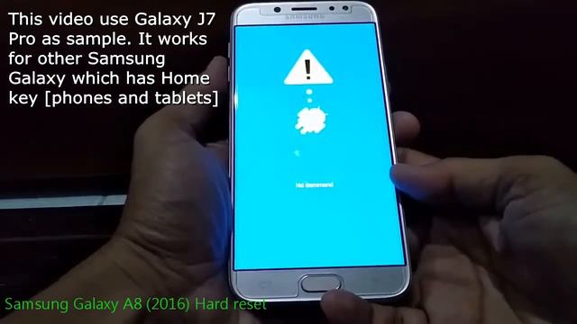 Samsung Galaxy A8 2016 Hard reset