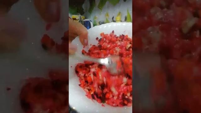 Винегрет овощной. Постное блюдо. Пост