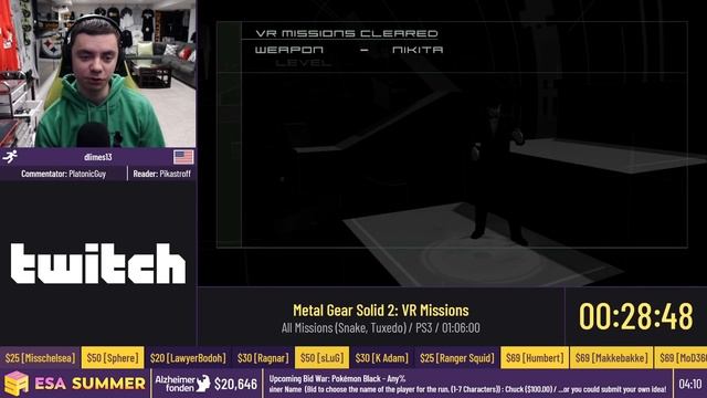 Metal Gear Solid 2: VR Missions [All Missions (Snake, Tuxedo)] by dlimes13 - #ESASummerOnline