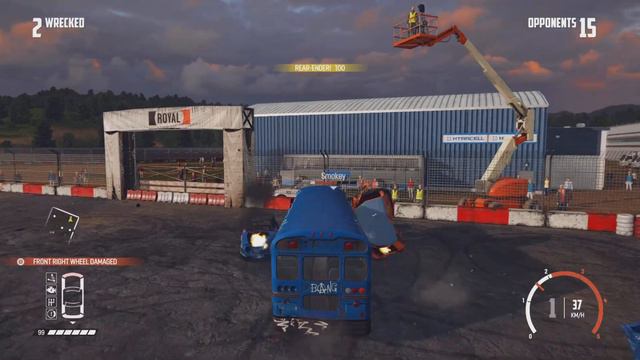 Insane Bus vs Supervans derby (Wreckfest)